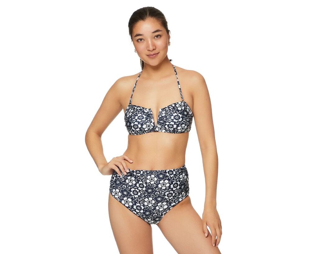 NWT Nicole Miller Women's V Wire Bandeau Top Bra Size Small